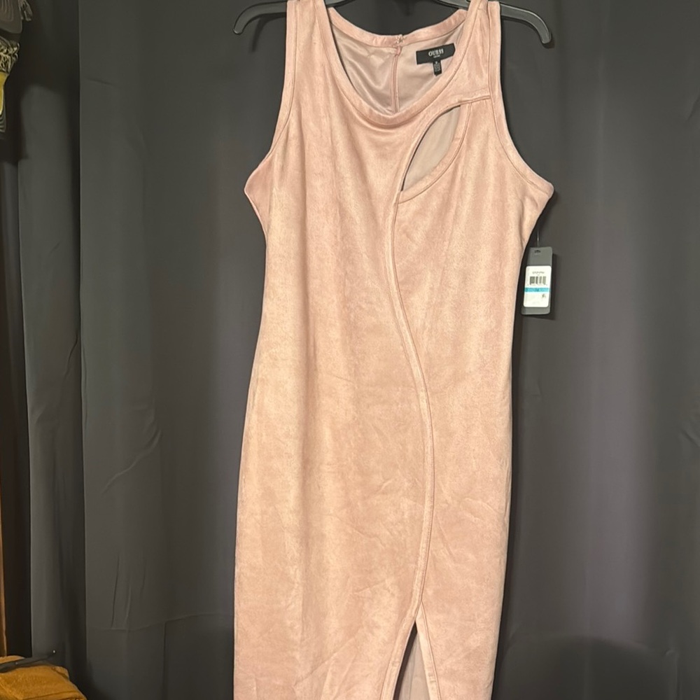 Elegant Pink Sleeveless Dress
